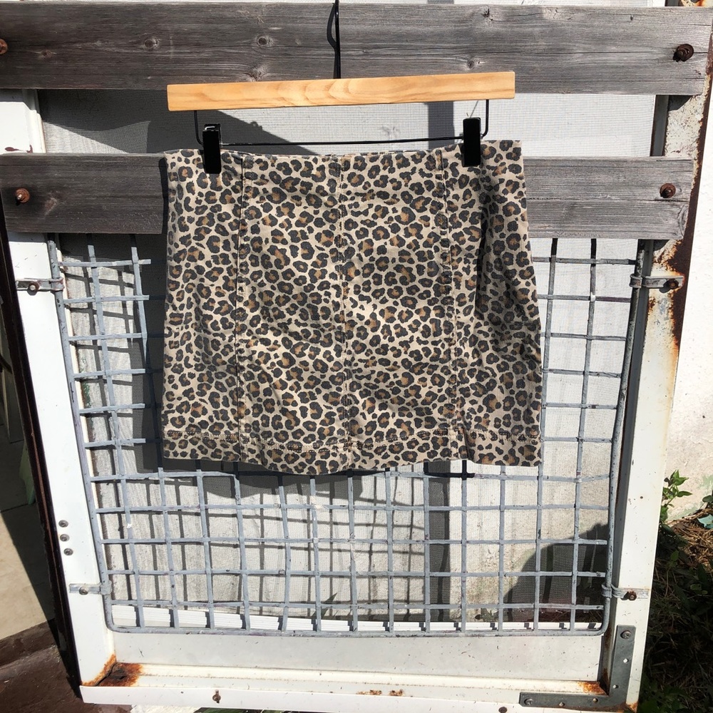 Jolt cheetah mini skirt